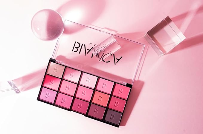 15 Colors Eyeshadow Palette | Versatile Range for Unlimited Eye Looks. (Rose)-GlimoraGlow