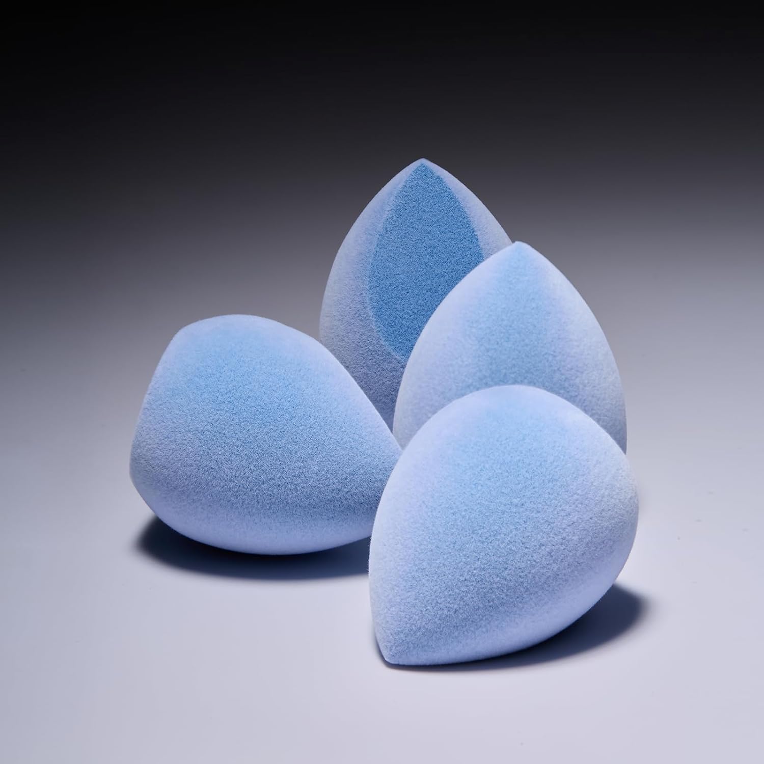 JUNO & Co. Microfiber Makeup Sponge Set 4-Pack, Dual Layer Technology and Airbrushed Complexion Finish, Makeup Blender for Foundation, Powder and Cream-GlimoraGlow