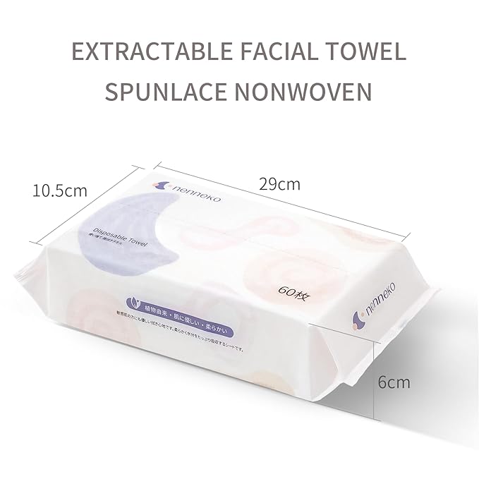 Disposable Face Towel XL Facial Wipes - Organic Vegan Biodegradable Face Towels，Ultra Soft Thick Wash Cloths for Adults and Baby, 100% Cotton Dry Wipes for Washing and Drying-GlimoraGlow