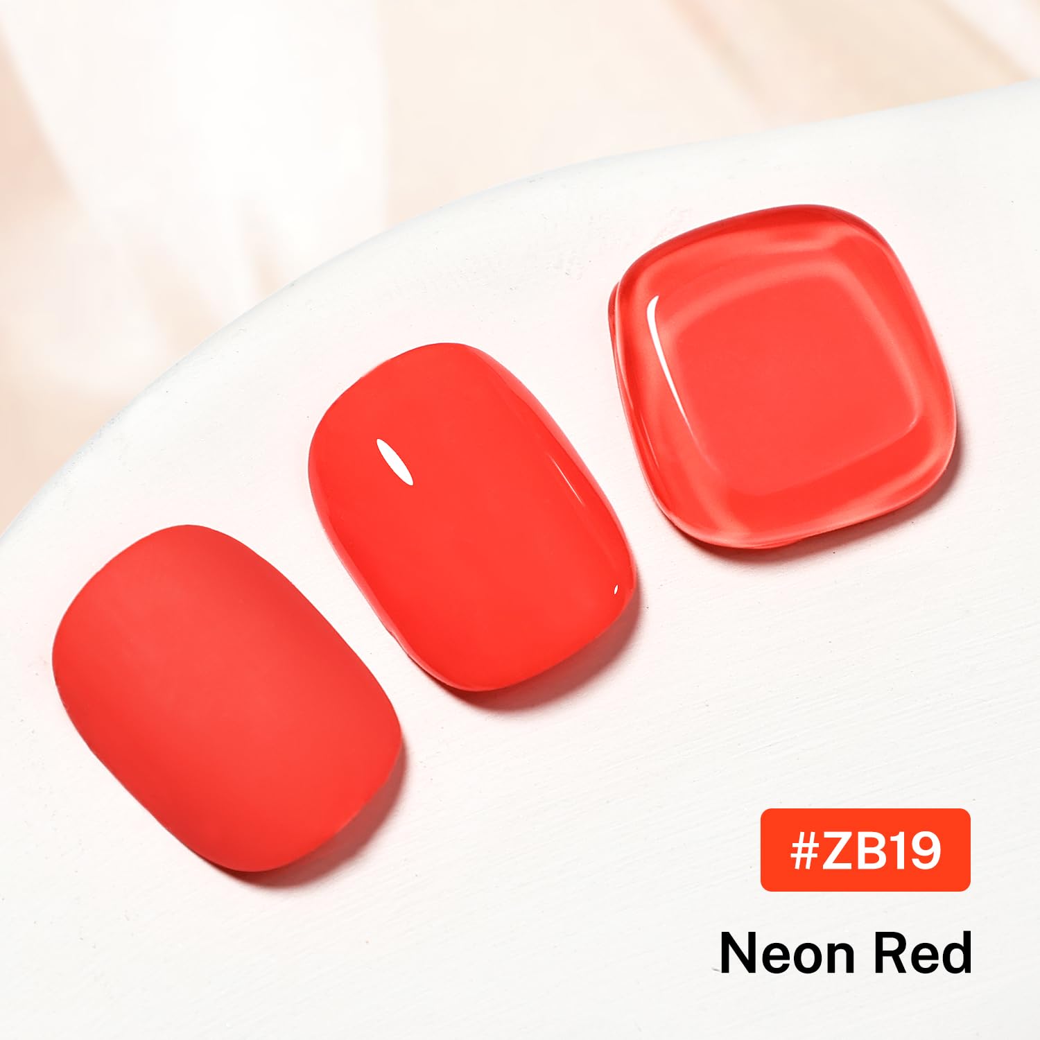 16.5ml Neon Red Nail Polish Glossy Shine Finish Large Volume Quick Dry Nail Polish, Long Lasting Shine, Fingernail Toenail Nail Art DIY Home Travel Nail Art Gift-GlimoraGlow