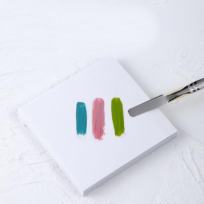 100 Sheets Disposable Nail Polish Palette Paper Nail Art Mixing Palette Papers Portable Waterproof Nail Art Makeup Palette Nail Gel Mixing Tool with Nail Palette Stirring Rod (100pcs)-GlimoraGlow