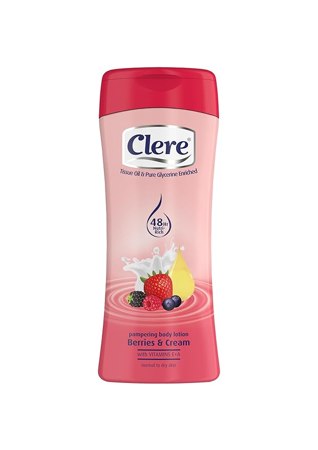CLERE Body Lotion - Berries & Cream - 400mL-GlimoraGlow