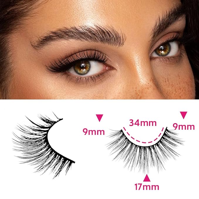 False Eyelashes 48 Pairs Faux Mink Lashes 14mm Wispy Lashes 3D Fluffy Cat Eye Lashes Pack Bulk Wholesale Strip Lashes(style 48-020)-GlimoraGlow