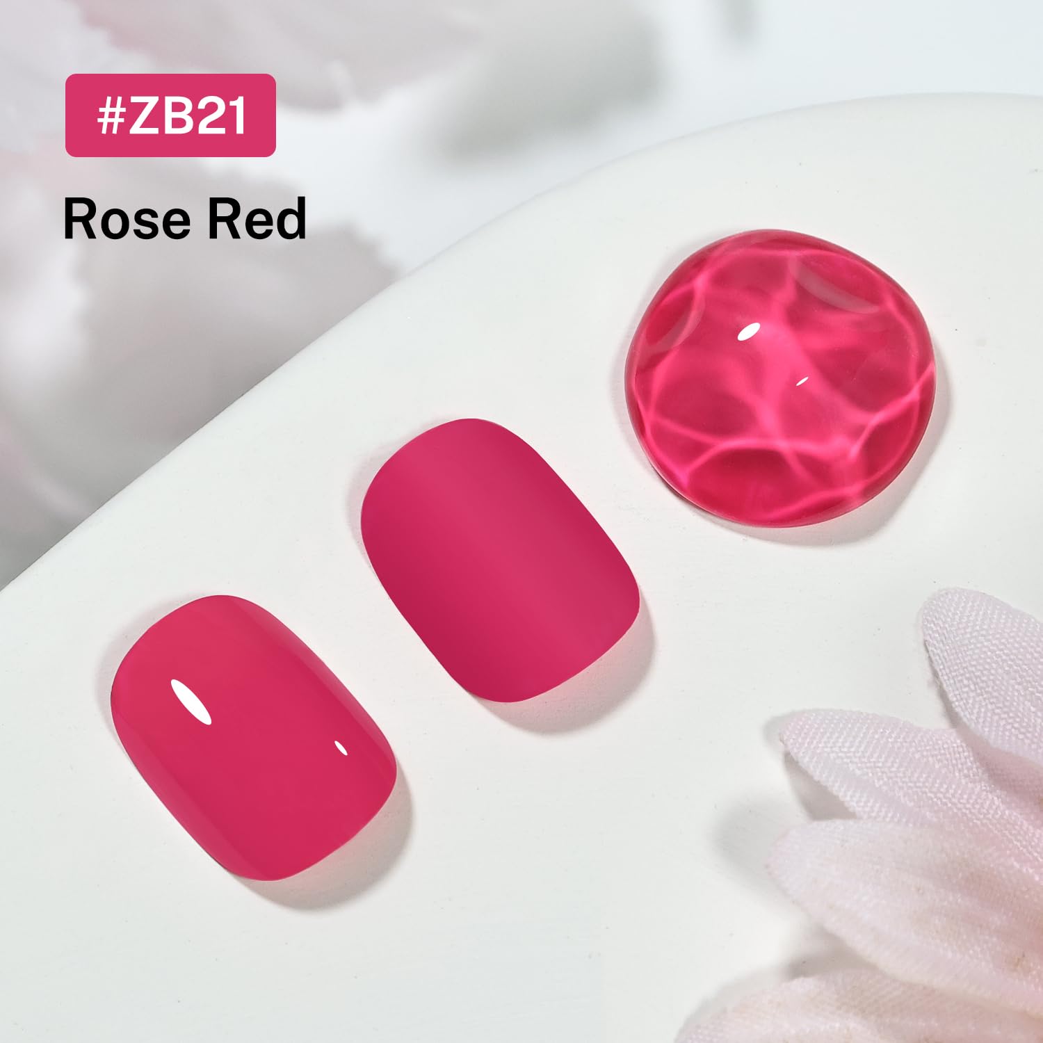 16.5ml Rose Red Nail Polish Large Volume Quick Dry Nail Polish, Long Lasting Shine, Fingernail Toenail Nail Art DIY Home Travel Nail Art Gift-GlimoraGlow