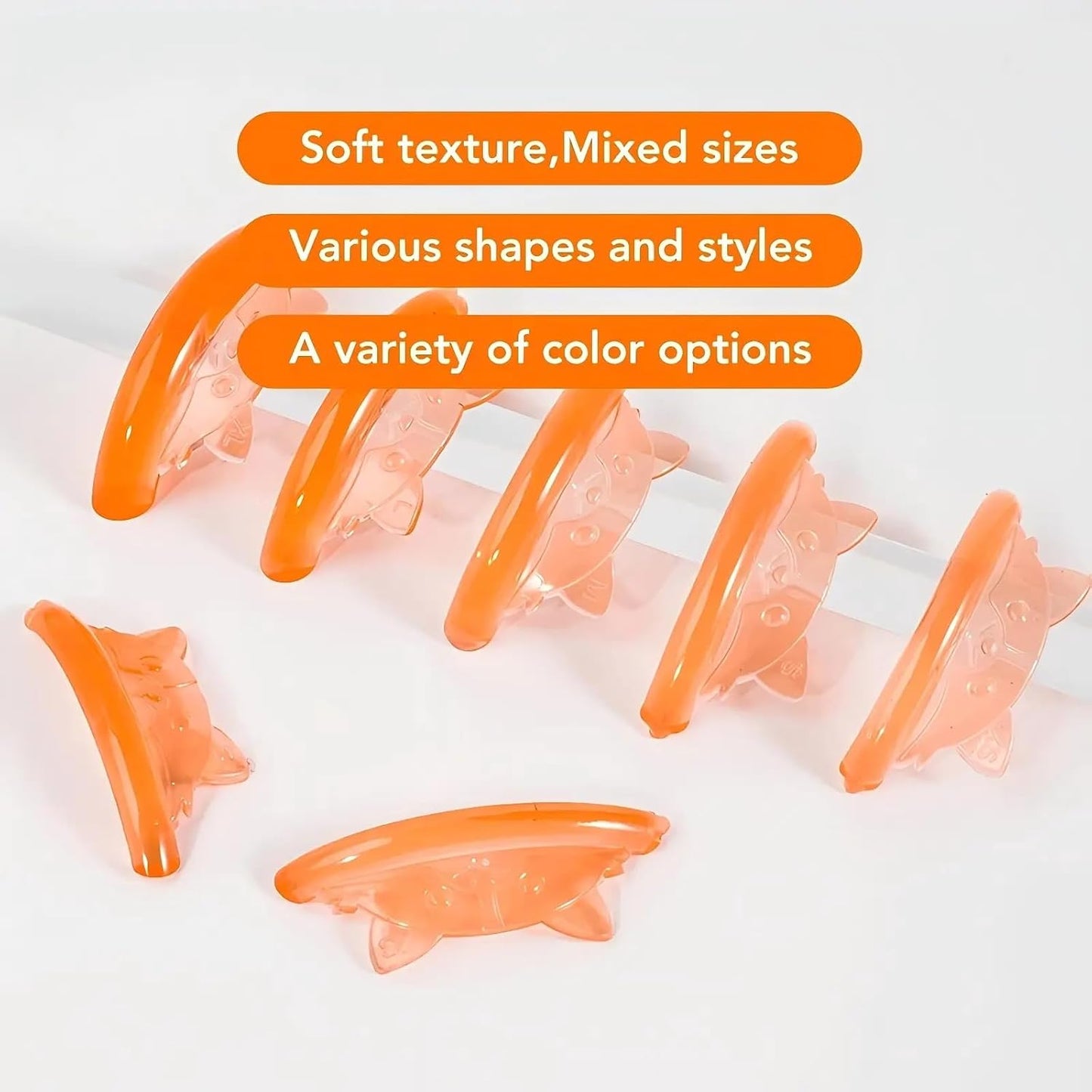 Eyelash Perm Pads Lash Lift Rods Eyelash Perm Silicone Pads 5 Sizes Reusable Soft Lash Lift Pads Shield for Different Length Eyelashes Perfect Lifting-GlimoraGlow