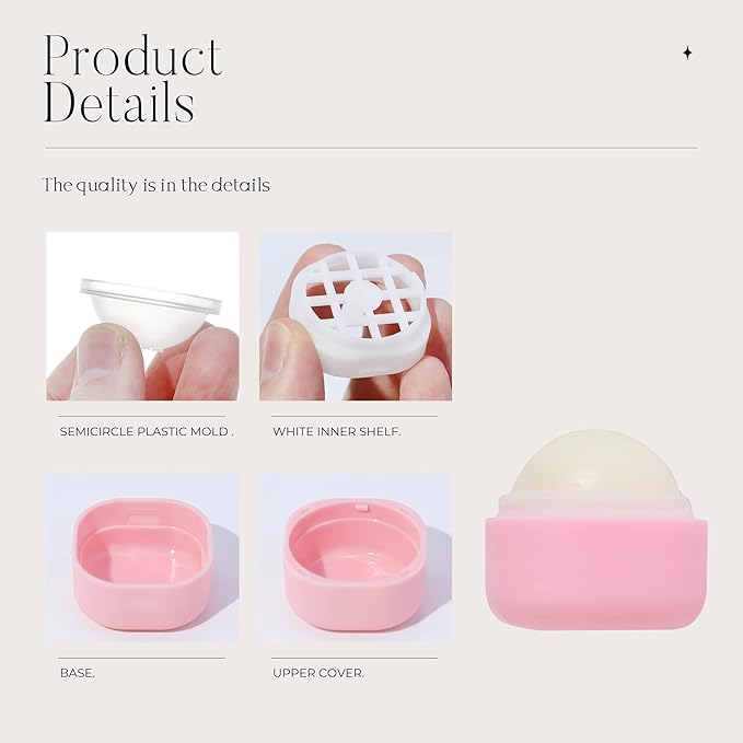 0.25 oz（7g） Empty Lip Balm Square Containers Tubes Lipstick 12 Pieces for Make Natural Lip Balm Lip Care - DIY & BPA FREE (Pink)-GlimoraGlow