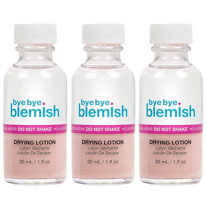 Bye Bye Blemish Acne Drying Lotion, Reduce Pimples Overnight, On-the-Spot Pimple Treatment, Beauty Skincare Essential - 1oz. (3 Pack)-GlimoraGlow