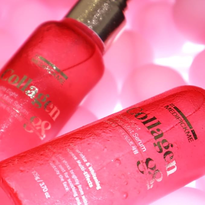 Collagen Double Eight Facial Mist Serum 100ml – Hydrating Face Mist & Makeup Setting Spray with Deep Collagen Barrier Protection for Long-Lasting Moisture & Radiant Skin-GlimoraGlow