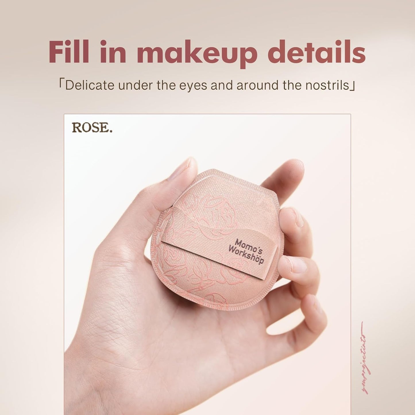 Makeup Sponge, Rubycell, Flat-cut Shape,Foundation Sponges with Glossy PU Leather, for Liquid/Sheer Foundations, Cosmetic Puff, Medium Bounce,Travel Friendly & Reusable,2pcs & Storage Case-GlimoraGlow