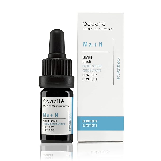 Odacité Anti Aging Serum Concentrate with Marula + Neroli, Elasticity Glow Recipe - Facial Oil for Hydration, Skin Texture & Visibly Smoother and More Supple Skin, 0.17 fl. oz-GlimoraGlow