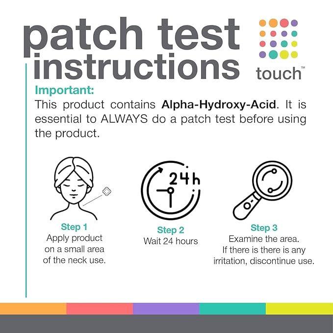 TOUCH Glycolic Acid Lotion for Keratosis Pilaris - KP Exfoliating Body Lotion Moisturizer - for AHA BHA Rough & Bumpy Skin- Gets Rid of Redness - 8 Fl Oz-GlimoraGlow
