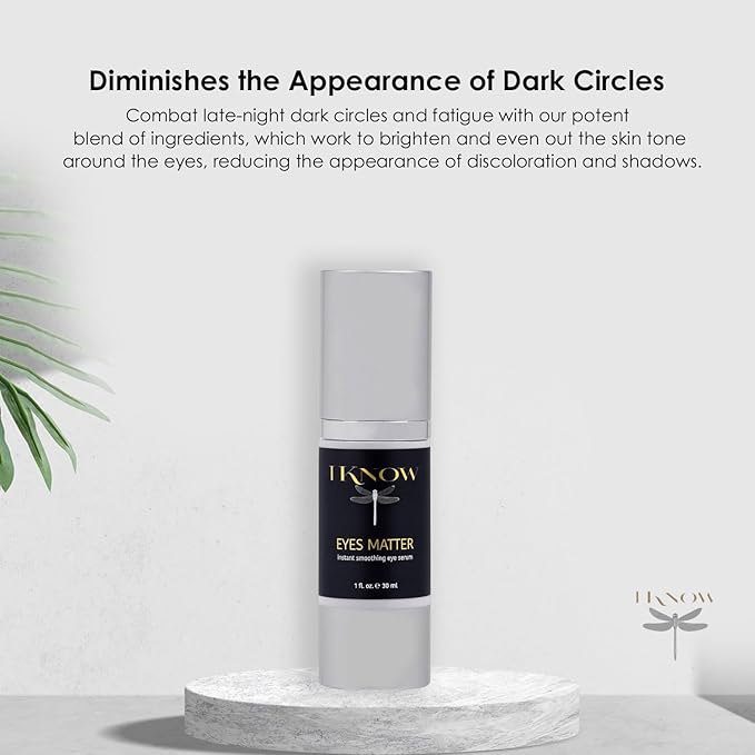 EYES MATTER Instant Smoothing Eye Serum, Rapid Wrinkle Reducer, Rejuvenating, Brightening Treatment for Fine Lines, Puffiness & Dark Circles, (1oz)-GlimoraGlow