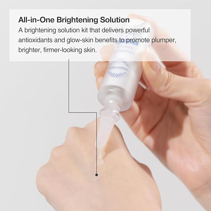 Instant Brightening Kit with Glutathione and Niacinamide | OxygenCeuticals Glutathione ToneUp Kit | Intensive Brightening Ampoule and Cream | 2 Pcs Set | Made in Korea-GlimoraGlow