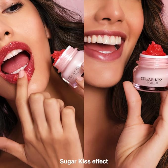 Infinitek Paris Sugar Kiss Watermelon Flavored Lip Scrub 2.4 oz / 68 g - Hydrating Lip Balm, Scrubber Exfoliator, Lip Mask, Lip Repair Treatment & Lightening Exfoliator for Dark Lips-GlimoraGlow
