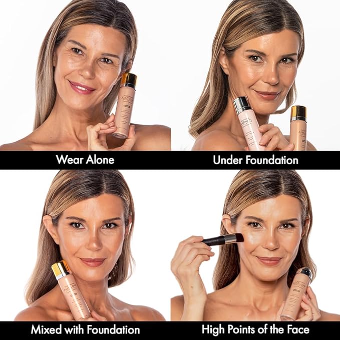 Jerome Alexander MagicMinerals AirGlow Tinted Highlighting Night Mist, Illuminating Airbrush Tinted Moisturizer Spray | 2PC | Champagne Glow-GlimoraGlow