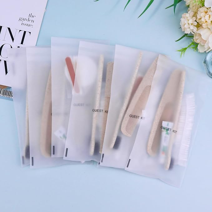 Hygiene Kit, Hygiene Kit Bulk, Travel Hygiene Kit with Toothbrush, Toothpaste, Care Package, Comb, Shower Cap, Individually Packed, Suitable for Hotel, Home, Camping, Travel (20-Pack)-GlimoraGlow