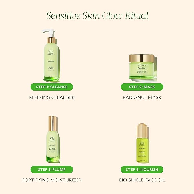 Tata Harper Superkind Radiance Mask, Gentle Glow Mask for Sensitive Skin, Skin Barrier Support, Hypoallergenic Skincare, Fragrance Free, Natural Skincare, Dermatologist Tested, Vegan, 30ml-GlimoraGlow