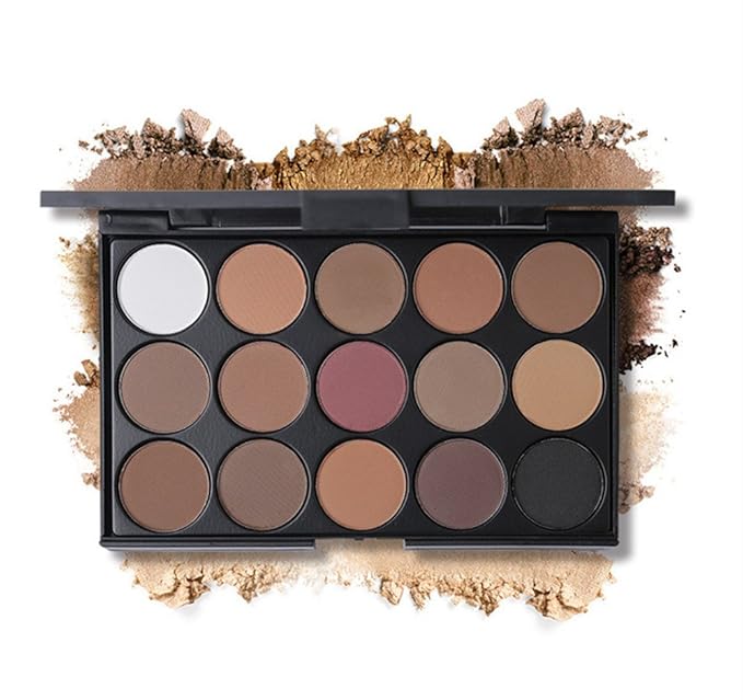 15 Colors Eyeshadow Makeup Palette Cosmetic Contouring Kit - Perfect for Professional and Daily Use-GlimoraGlow