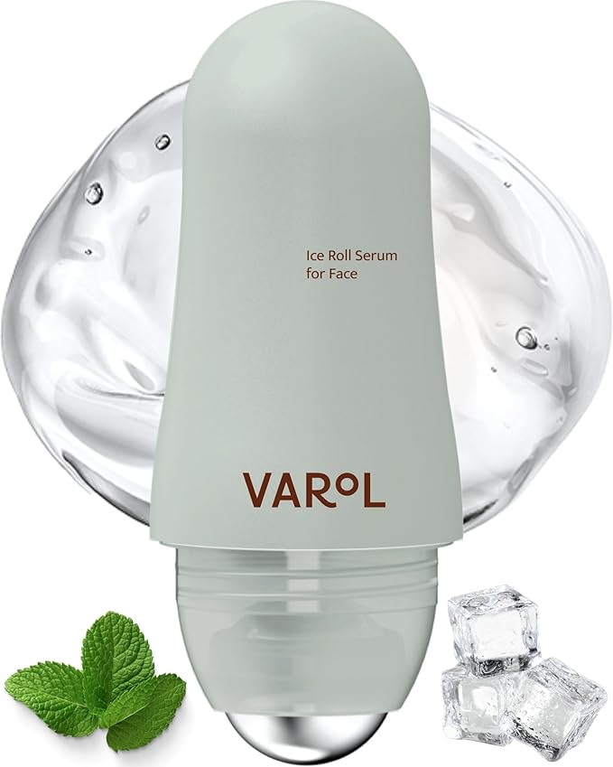 Ice Roll Serum | Cooling & Hydrating Roll-On Serum for Face, Puffy Eyes, Tannin & Panthenol for Pore Minimizing, Soothing, Facial Roller for Depuffing, Under Eye Bag Treatment | Korean Skin Care-GlimoraGlow