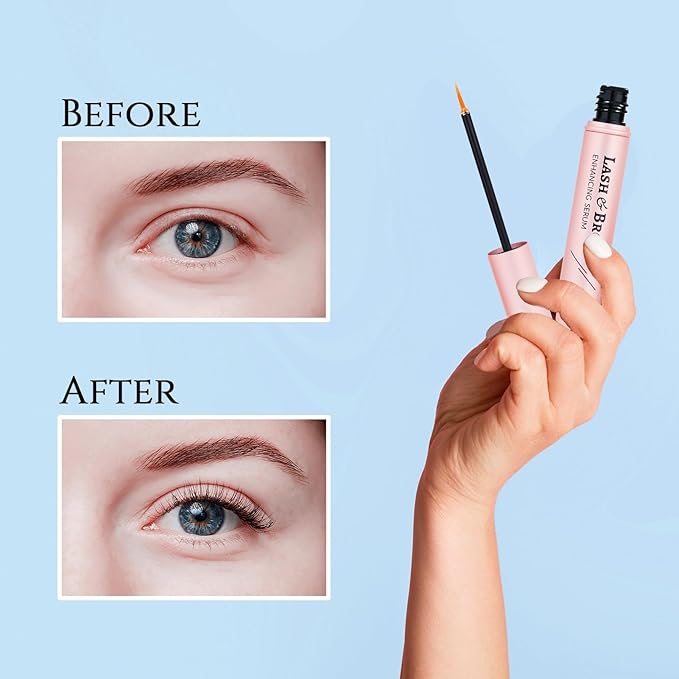 Eyelash Growth Serum, Eyelash Serum to Grow Lashes, Brow Growth Serum for Longer, Thicker and Stronger Lashes and Brows 5ml-GlimoraGlow