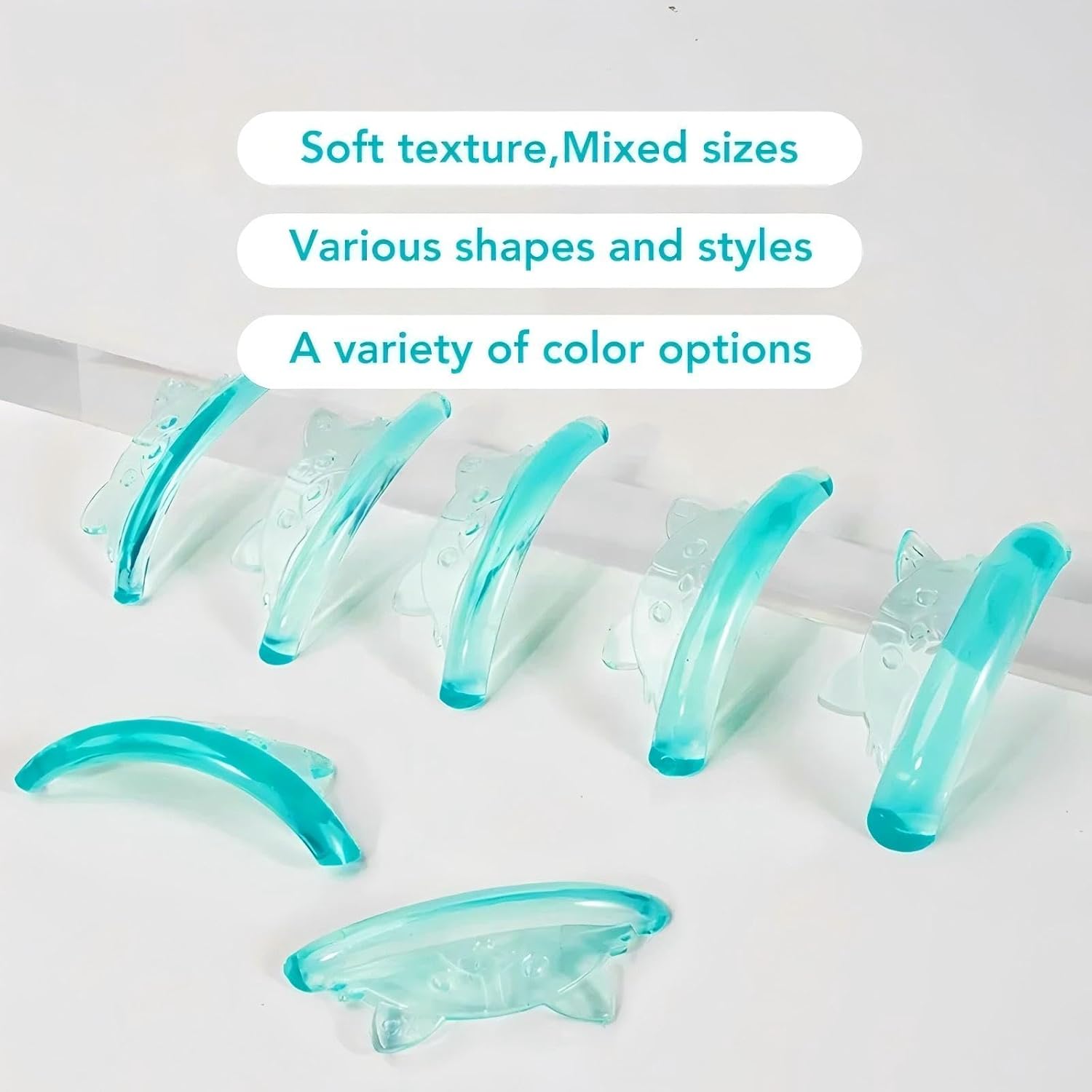 Eyelash Lift Pads Lash Lift Rods Eyelash Perm Silicone Pads 5 Sizes Reusable Soft Lash Lift Shields for Different Length Eyelashes Perfect Lifting-GlimoraGlow