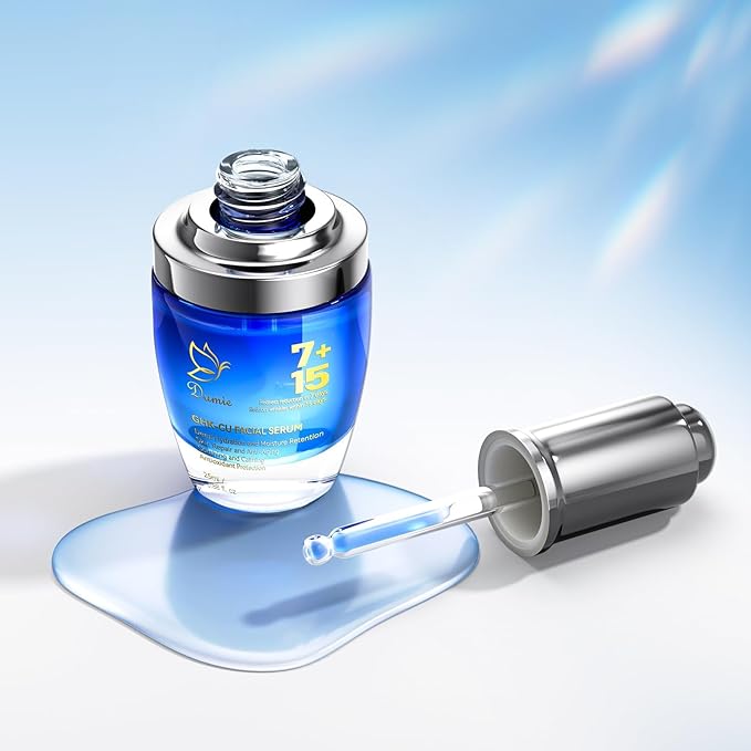 Copper Peptides Serum for Face - Peptides Collagen Renewal & Anti-Aging Serum - GHK-Cu, EGF, Hyaluronic Acid,Collagen - Anti Wrinkle, Firming, Moisturizing-Korean Skin Care,25mL/0.88 Fl Oz-GlimoraGlow