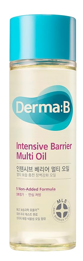 Derma B | Intensive Barrier Multi Body Oil | Moisturizing Non-Sticky Multi-Use Oil After Shower | 10 Botanical Skin Oil for Sensitive Skin | Korean Body Oils for Women & Men | 4.56 fl oz (135ml)-GlimoraGlow