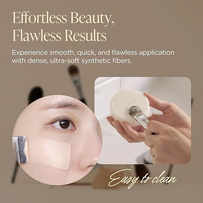 Korean Piccasso Brush FB11 Spatula Brush – Professional Foundation Brush for Liquid Makeup, Flat and Soft Bristles for Seamless Application, Ideal for Liquid Foundation and Cream Face Makeup-GlimoraGlow