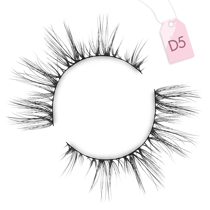 Onlyall Cat Eye Lashes Natural Lashes False Eyelashes Fox Eye Lashes False Lashes 7 Pairs D5-GlimoraGlow