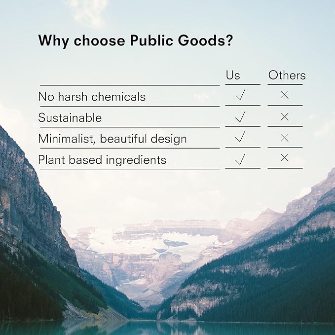 Public Goods Hand Soap | Cleansing Soap for Kitchen & Bathroom | Made with Natural Essential Oils | Paraben & Sulfate Free | Vegan Friendly | 34 Fl Oz Refill-GlimoraGlow