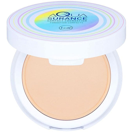 J.CAT BEAUTY Aquasurance Compact Foundation - Porcelain-GlimoraGlow