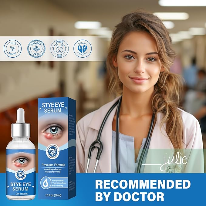 Stye Eye Treatment, Stye Eye Serum for Styes Chalazion and Blepharitis, Gently Cleanses Lashes and Eyes, Restore Healthier Eye Skin, 1 Fl.oz-GlimoraGlow