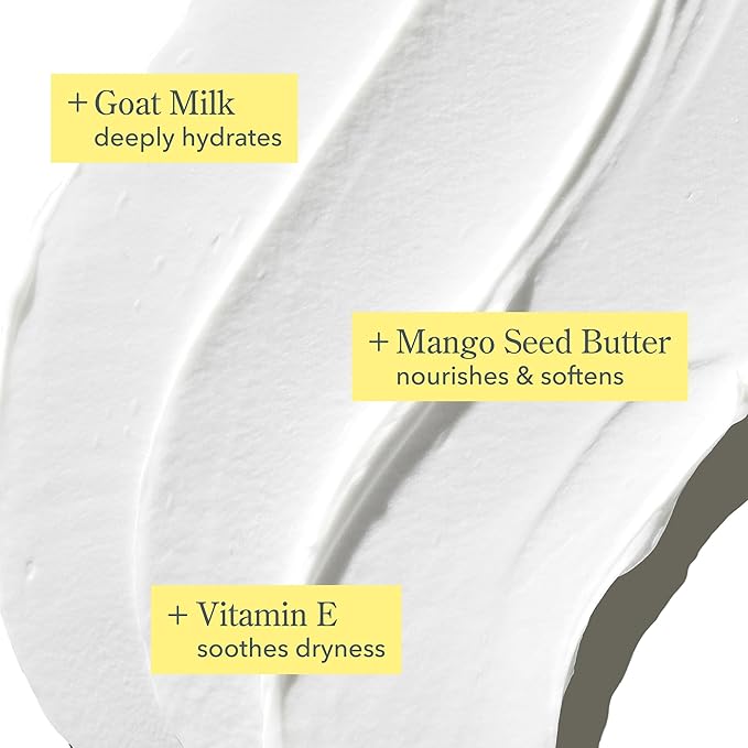 Beekman 1802 Whipped Body Butter Cream with Goat Milk - Deeply Moisturizes, Softens Skin - Natural & Gentle for All Skin Types - Non-Greasy, Cruelty-Free, 8 oz-GlimoraGlow