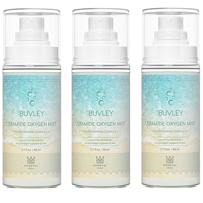 Ceramide Oxygen Face Mist | Low pH, Vegan, Cruelty Free | Hydrating Refreshing Soothing Facial Mist Spray with Antioxidants 2.7 Fl Oz (3)-GlimoraGlow