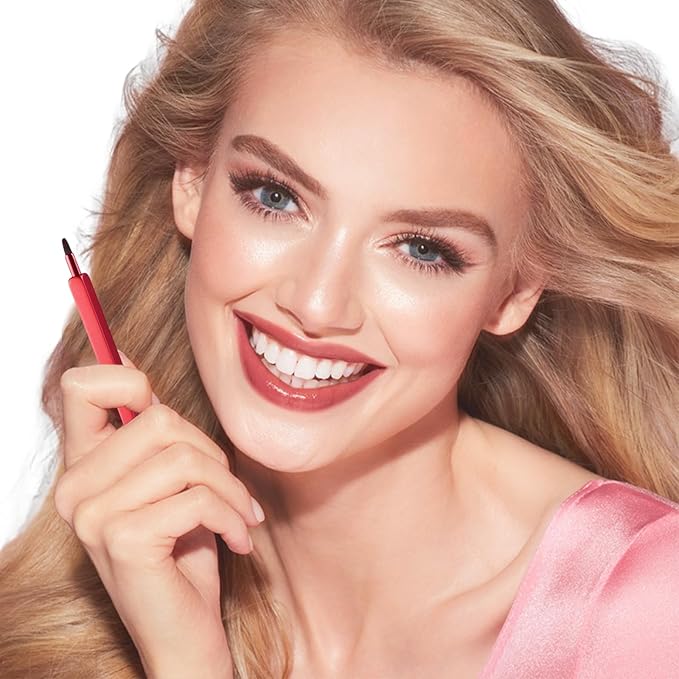 Lip Applicator Brush - 3 Pack Exquisite Professional Dustproof Retractable Lip Brush - Makeup Lipstick Lip Gloss Applicators (Black, Silver and Jewelry Red)-GlimoraGlow