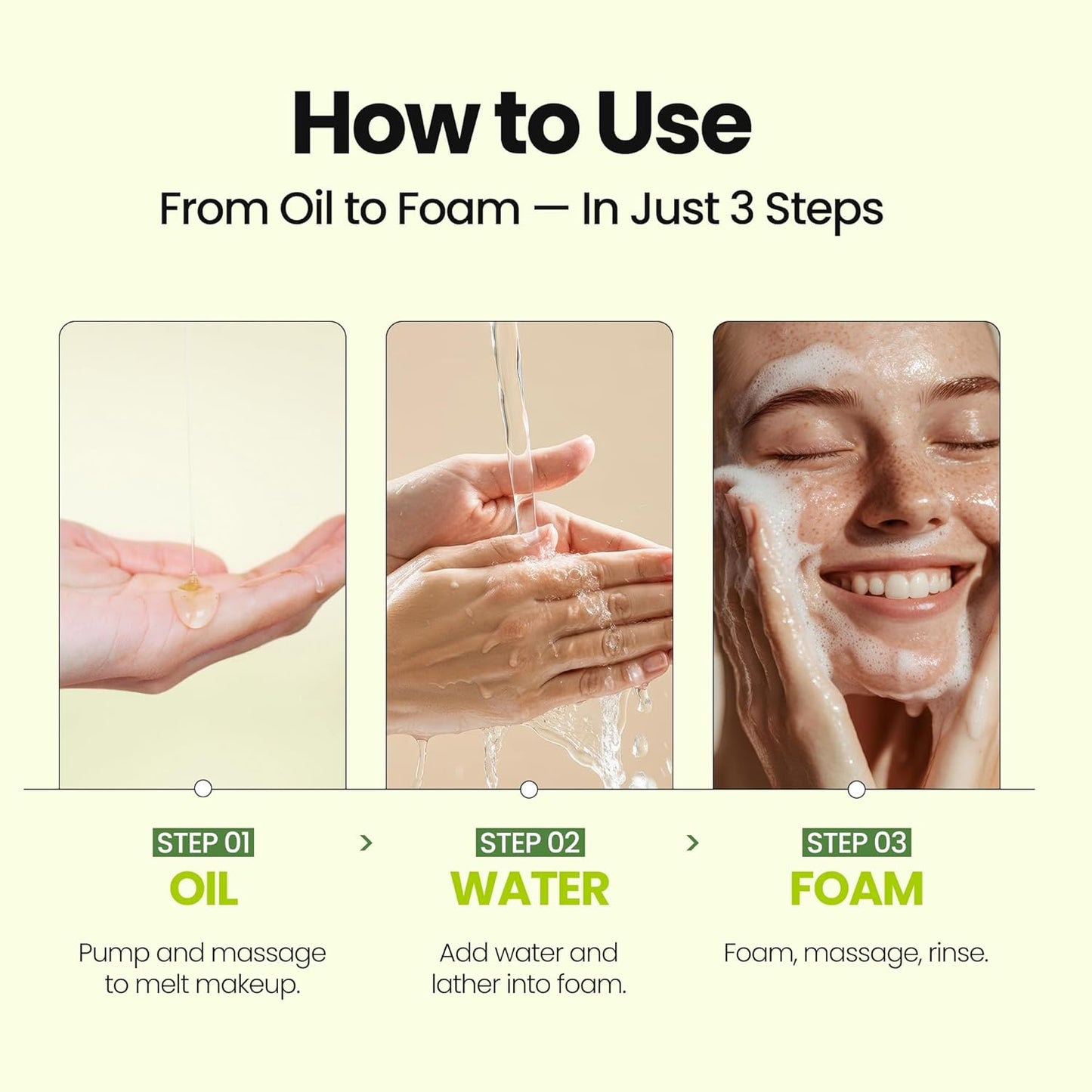 [K-Beauty] Cica Biome Oil to Foam - All-in-One Korean Face Wash OilBased Foaming Facial Cleanser - Deeply Hydrating & Moisturizing Makeup Deep Cleansing Oil for Sensitive Skin (3.88 fl oz)-GlimoraGlow