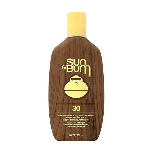Sun Bum Original SPF 30 Sunscreen Body Lotion - Broad Spectrum Moisturizing Sunscreen with Vitamin E - Hawaii 104 Act Compliant (Made without Octinoxate & Oxybenzone) - 8 oz-GlimoraGlow