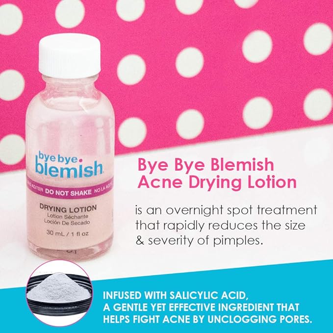 Bye Bye Blemish Acne Drying Lotion, Reduce Pimples Overnight, On-the-Spot Pimple Treatment, Beauty Skincare Essential - 1oz. (3 Pack)-GlimoraGlow