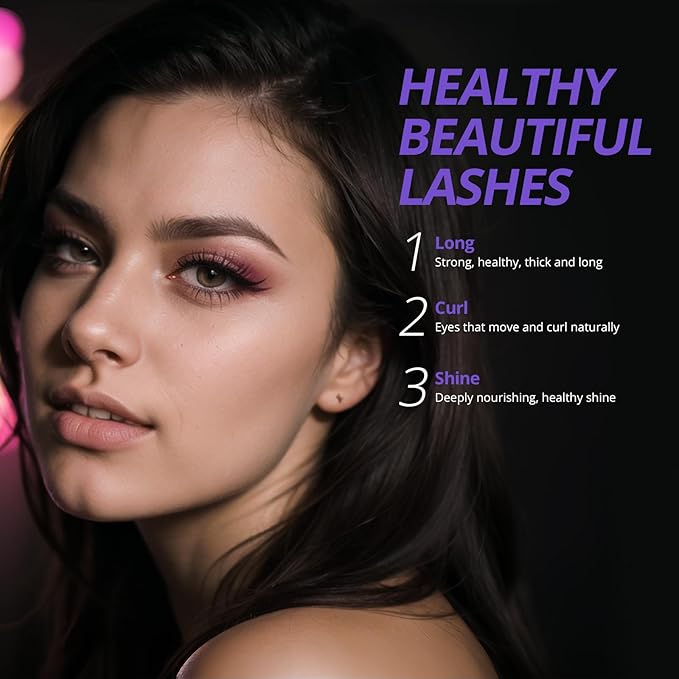 Lash Serum - 8ml Rapid Eyelash Growth Serum for Thickness, Stronger, Healthier Lashes & Brows - Vegan & Cruelty-Free-GlimoraGlow