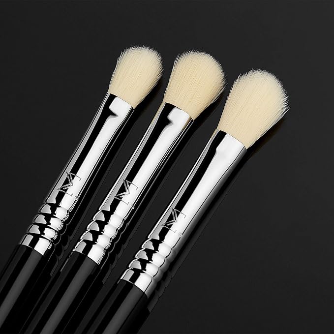 Sigma Beauty Deluxe Blending Brush Set – Professional Grade Eyeshadow Brush Set with 9 Full Size Blending Brushes Featuring Extra Soft Fibers for Precise, Controlled, & All-Over Eyeshadow Blending-GlimoraGlow