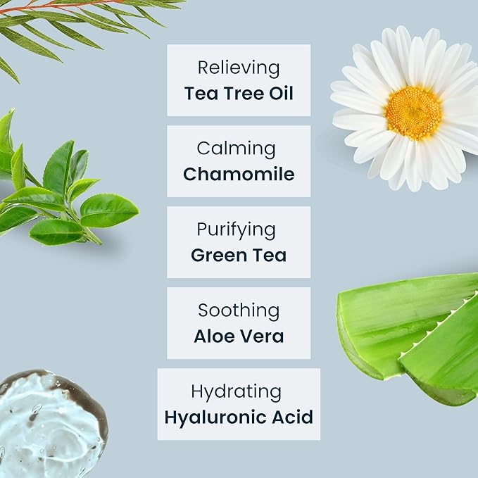 NOVEHA Tea Tree Oil Eyelid & Lash Wipes With Hyaluronic Acid, Green Tea & Chamomile For Blepharitis & Itchy Eyes, Individually Wrapped Eyelash Wipes Natural Makeup Remover & Daily Cleanser (Pack of 3)-GlimoraGlow