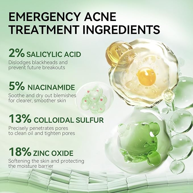 LANBENA Precision Acne Spot Serum, Acne Drying Lotion, Overnight Acne Treatment For Face, Dry Out Pimples, Blemishes, Zits And Clean Pores, 0.42 Fl Oz-GlimoraGlow