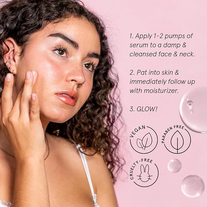 grace & stella Award Winning Hyaluronic Acid Serum (30ml/1 fl oz) Hydrating Hyaluronic Acid Serum for Face - Acido Hialuronico for Women - Remove Fine Lines, Wrinkles, Anti Aging - Vegan Skincare-GlimoraGlow