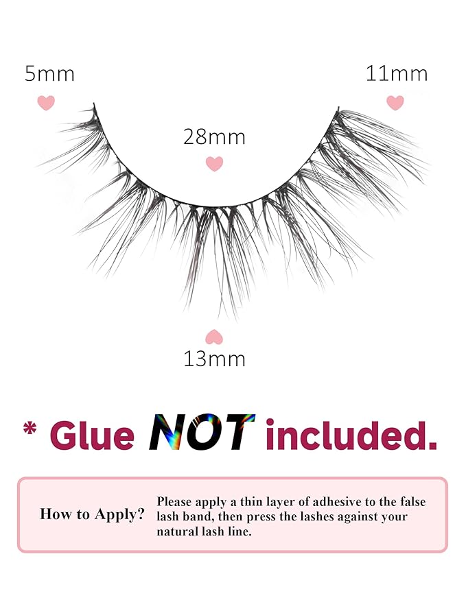 False Eyelashes Cat Eye Lashes Wispy Lashes Fake Lashes Natural Lashes Fake Eyelashes Natural Eyelashes Mink Lashes UP14-GlimoraGlow