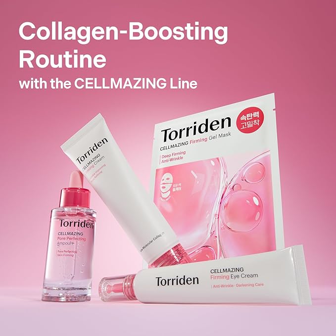 Torriden CELLMAZING Pore Perfecting Ampoule 30ml (1.01 fl.oz.) | Improving Skin Elasticity | 5D Collagen, Peptide Complex, PHA, LHA | Korean Facial Serum, Korean Skin Care-GlimoraGlow