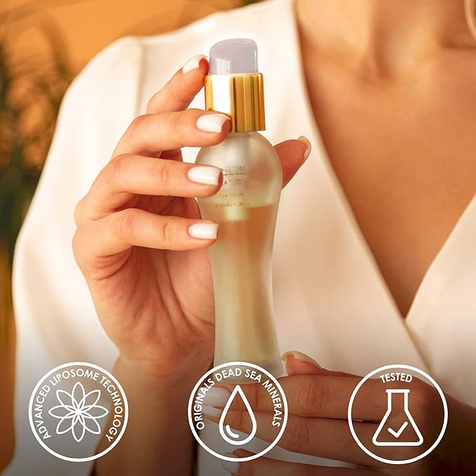 Premier Dead Sea Classic Eye Serum, Hypoallergenic, Age defying, Helps minimize wrinkles, Dark circles, Sagging skin, Reduce bags, with vitamins A & E 1.2 fl.oz-GlimoraGlow