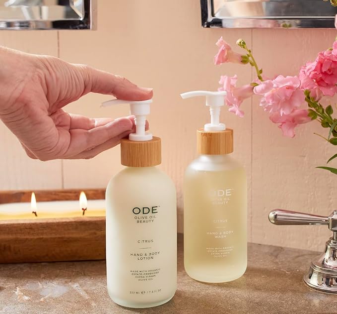 McEvoy Ranch Citrus Hand & Body Wash (2-pack) by ODE Olive Oil Beauty, Organic EVOO, California Made, Nourishing Foaming Wash-GlimoraGlow