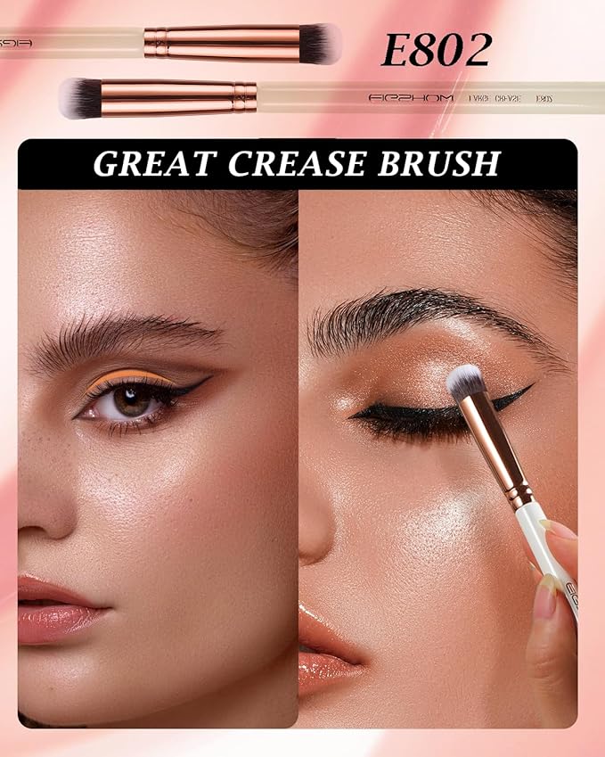 Eyeshadow Primer Brush Concealer Brush Crease Brush Eyeshadow Makeup Brush - Ivory-GlimoraGlow