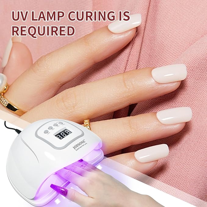 JODSONE 10ml Nude Pink Gel Nail Polish Set 6Colors Long Lasting Neutral Brown Red Purple Nail Polish Lacquer Glossy Art for Nail and Salon Need U V Lamp-GlimoraGlow