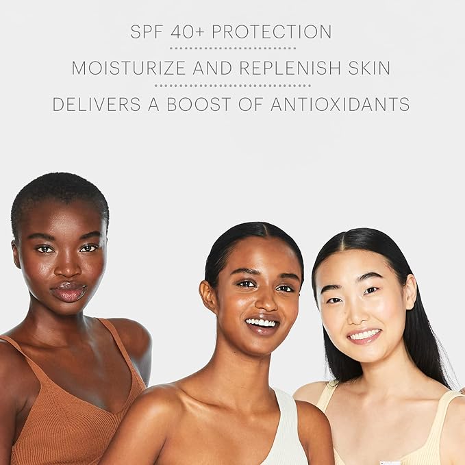 Glo Skin Beauty Oil Free SPF 40+ Hyaluronic Acid Infused All Mineral Sunscreen - Protect Against Sun Damage & Aging Environmental Skin Stressors - Weightless, Invisible Finish-GlimoraGlow